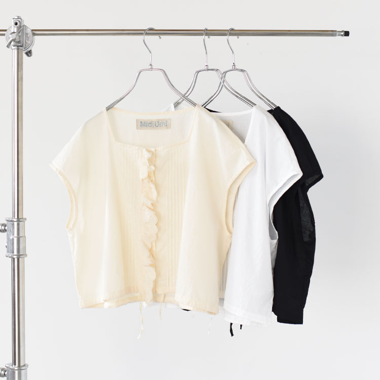 Rakuten - MidiUmi（ミディウミ）/pin tuck lace vest ピンタックレースベスト/1-730079【2026春夏】