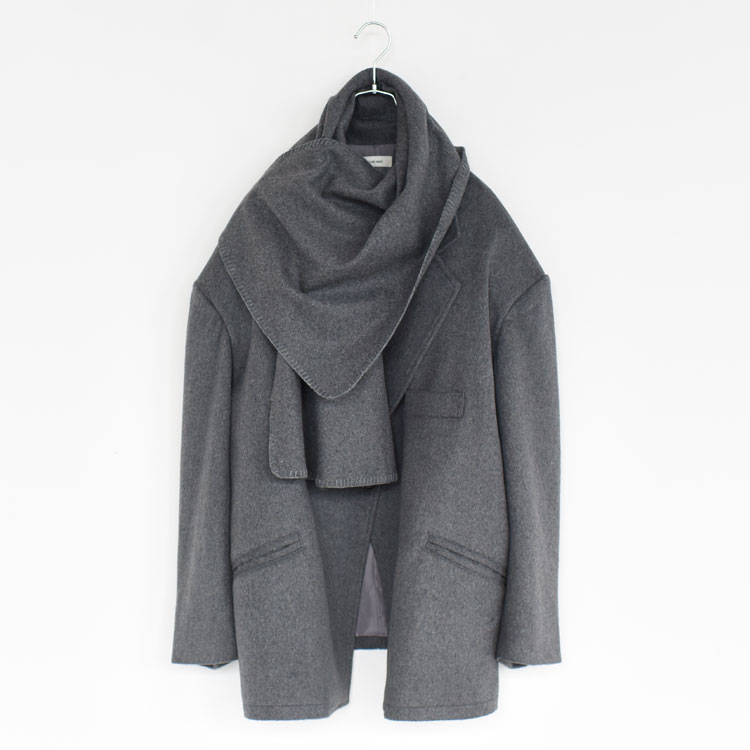 Rakuten - 【SALE 20％OFF】Knuth Marf（クヌースマーフ）/muffler overlay jacket(unisex) マフラーオーバーレイジャケット/KM25WG01【返品交換不可】