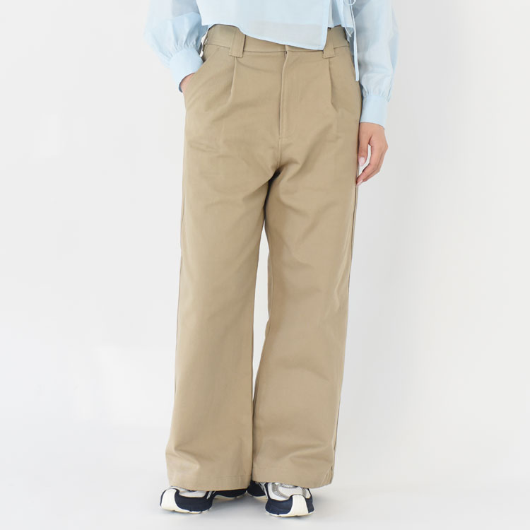 Rakuten - THE SHINZONE（シンゾーン）/COTTON TWILL WIDE PANTS コットンツイル ワイドパンツ/26SMSPA07【2026春夏】【履き比べ可能】