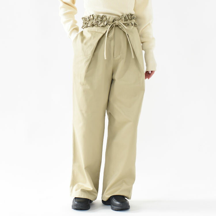 Rakuten - Crinkle Crinkle Crinkle（クリンクルクリンクルクリンクル）/frill belt chino pants フリルベルト チノパンツ/CC-4514【2026春夏】【履き比べ可能】