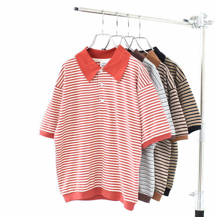 【SALE 20％OFF】STAR & STRIPE（スターアンドストライプ）/Border Ringer Polo ボーダーリンガーポロシャツ/SSMD-199【2026新商品】【返品交換不可】