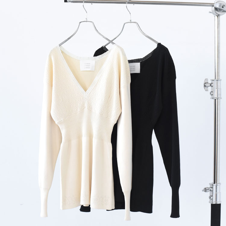 Rakuten - Crinkle Crinkle Crinkle（クリンクルクリンクルクリンクル）/geometric jacquard knit ジオメトリック ジャガードニット/CC-4512【2026春夏】