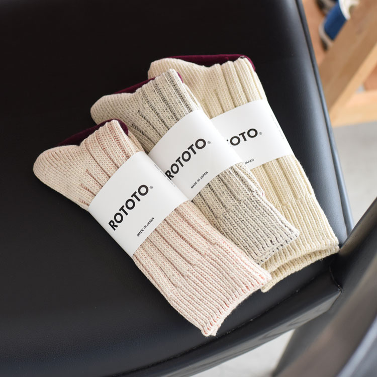 Rakuten - ROTOTO（ロトト）/ORGANIC COTTON WIDE RIB SOCKS オーガニックコットン ワイドリブソックス/R1664【2026春夏】
