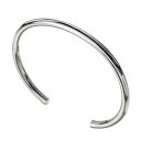 Binich(ビニッチ) シンプル ラウンド バングル(メンズタイプ) メンズ シルバー925 アクセサリー ブレスレット 丸線 プレーン [シルバーブレスレッ...