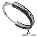 zanipolo terzini (ザニポロタルツィーニ) ツートーン ハンドカフス ブレスレット 手錠 メンズ アクセサリー[ステンレスブレスレット]