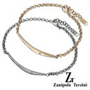 zanipolo terzini (ザニポロタルツィーニ) 【ペア販売】ダイヤモンドクレセントペアブレスレット アクセサリー[ステ…