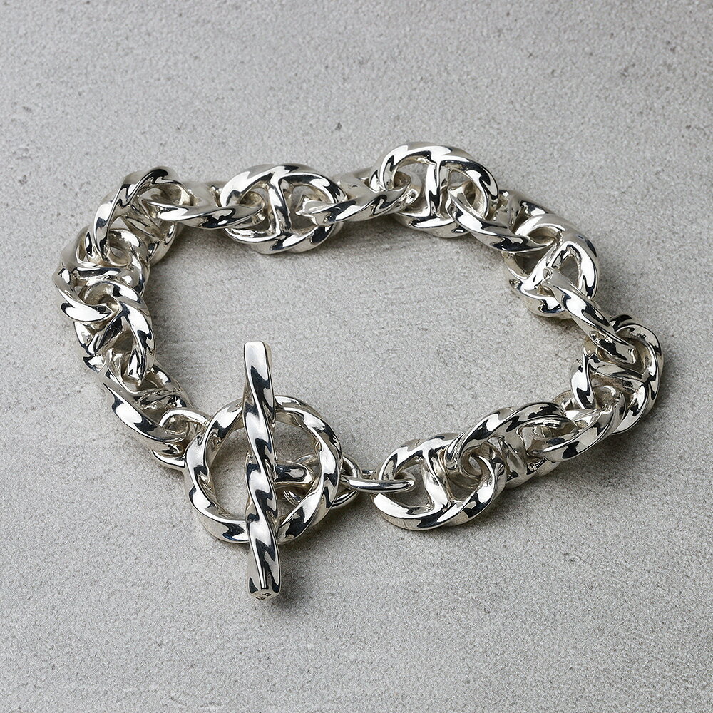 \11/25限定P10倍&10%OFFクーポン/Binich(ビニッチ) ツイスト アンカーチェーン マンテル ブレスレット シルバー925 アクセサリー ブレ...