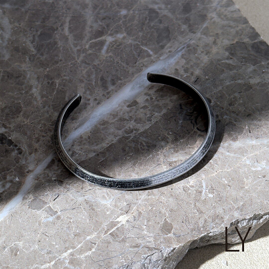 Binich(ビニッチ) LYシリーズ バングル メンズ ブレスレット トライアングル 三角 シンプル ヴィンテージ加工 ビンテージ加工 ステンレス アクセサリー