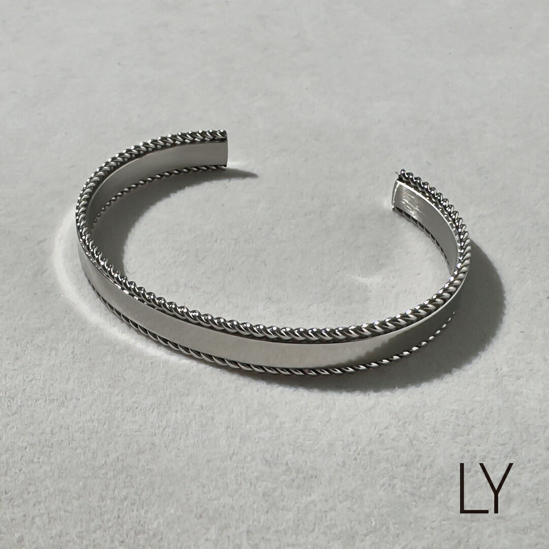 Binich(ビニッチ) LYシリーズ バングル メンズ ブレスレット 平打ち ロープ シンプル