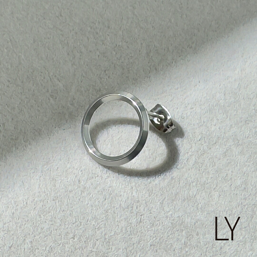 樂天商城 - Binich(ビニッチ) LYシリーズ ピアス メンズ スタッドピアス 輪っか 円 丸 リング / (片耳用)