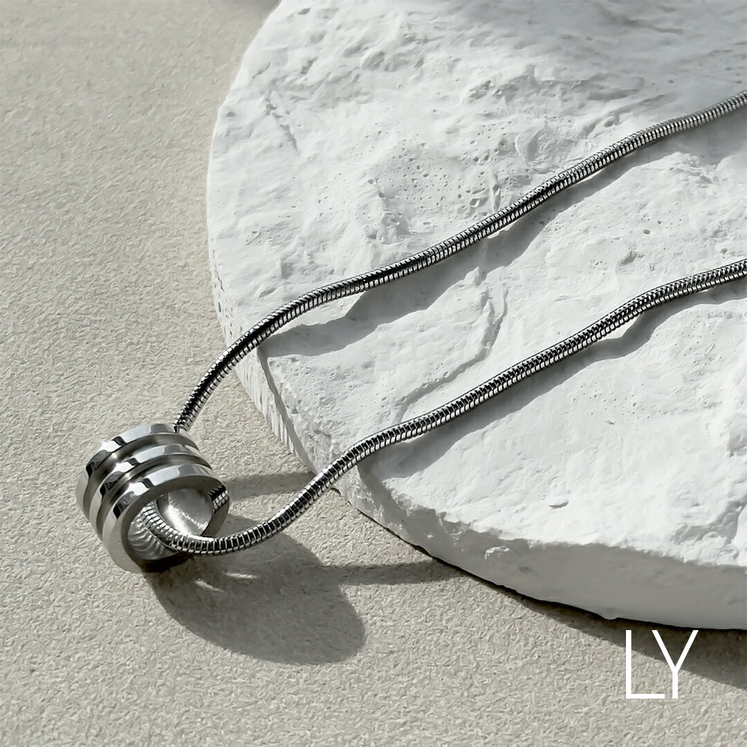 Binich(ビニッチ) LYシリーズ ネックレス ペンダント メンズ ラウンド サークル 丸 円  ...