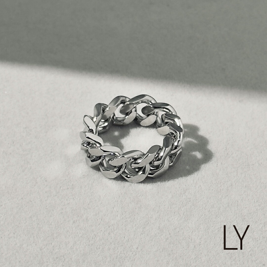 Binich LYシリーズ リング 指輪 メンズ 喜平 キヘイ チェーン シンプル ステンレス アク ...