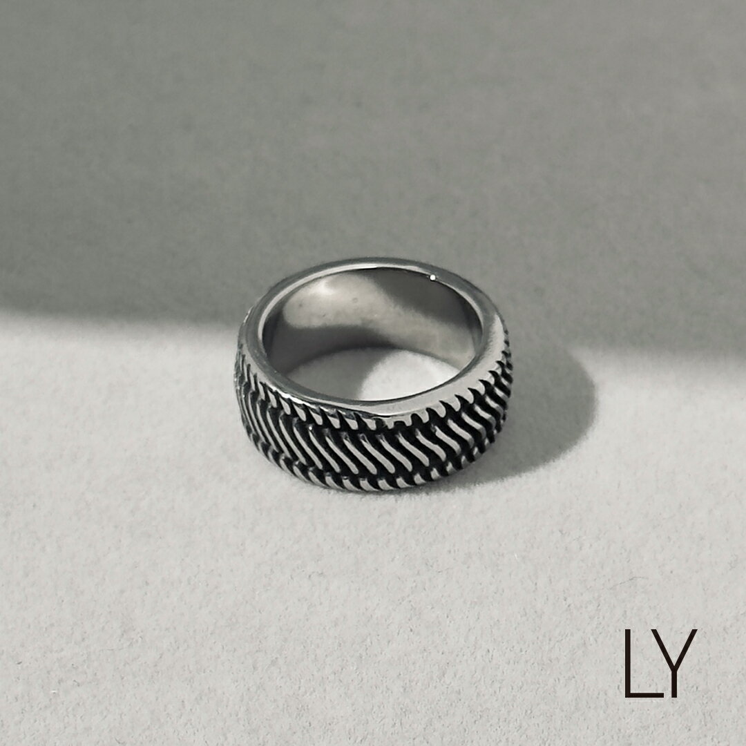 Binich LYシリーズ リング 指輪 メンズ 太め 幅広 シンプル ステンレス アクセサリー