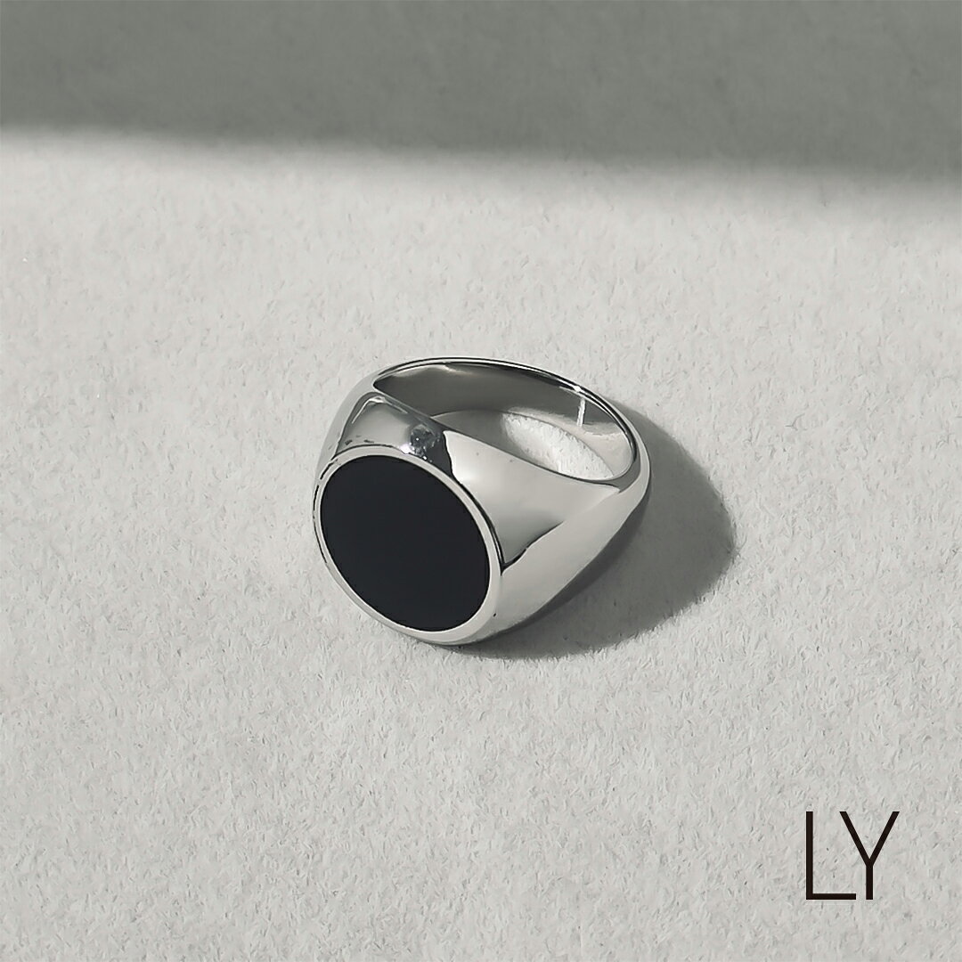 Binich(ビニッチ) LYシリーズ リング 指輪 メンズ レディース ユニセックス 印台 丸 楕 ...