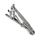 \割引クーポン配布/Binich(ビニッチ) ネクタイピン タイバー タイクリップ サックス ネクタイピン メンズ アクセサリー タイピン 結婚式 入学 卒業 ...
