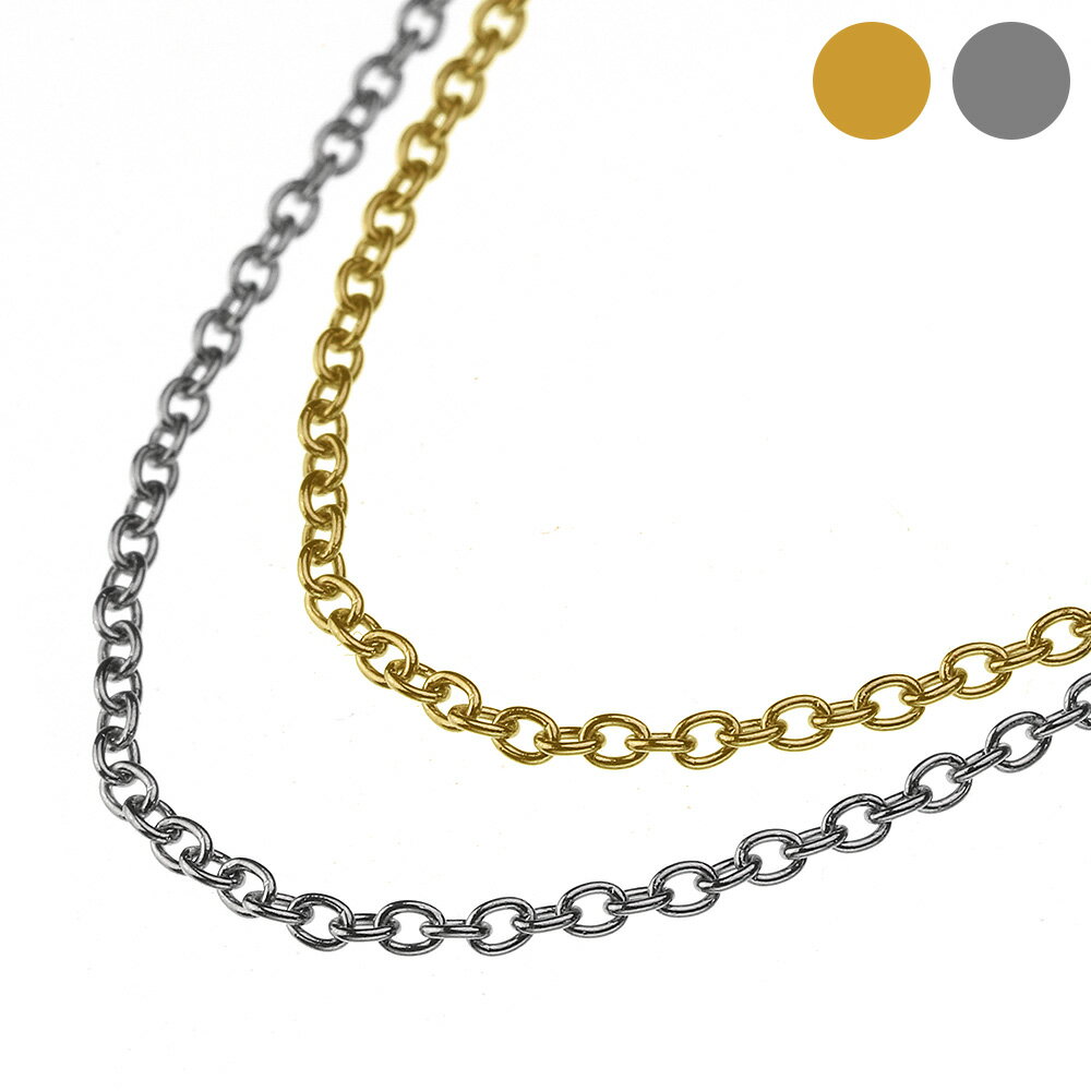 Binich(ビニッチ) 【細め】1.3mmアズキスチールチェーン 40cm 45cm 50cm シルバーカラー ゴールドカラー ネックレス メンズ レディース...