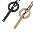 \5/15限定P10倍&割引クーポン/Binich(ビニッチ) 【ペア販売】ペンデュラムクロックペアペンダント ペアネックレス チェーンセット ローマ数字[ステ...