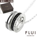 フルイ シルバーアクセサリー メンズ ＼10%OFFクーポン配布／FLUI(フルイ) ネックレス メンズ ブランド ダブルリングペンダントw/オニキス シンプル シルバー925 アクセサリー CULTURAL FLUI カルトラルフルイ [シルバーペンダント]