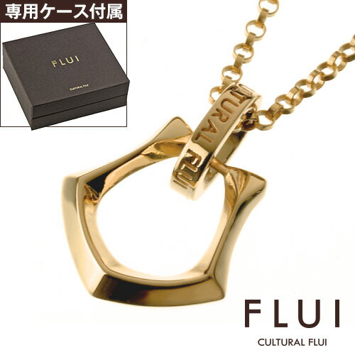 FLUI(フルイ) ネックレス メンズ ブランド ゴールド エッジホースシューペンダント K10 K14GF シンプル 馬蹄 ペンダントアクセサリー 大人 CU...