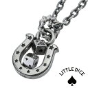 楽天シルバーアクセサリーBinichLITTLE DICE（リトルダイス） ネックレス メンズ ブランド ホースシュー トランプ ダイス ペンダント シルバー925 アクセサリー 馬蹄 トランプ サイコロ [シルバーペンダント]