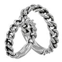 \5/5限定P10倍&10%OFFクーポン配布/Binich(ビニッチ) 【ペア販売】ID プレート チェーン ペアリング 指輪 ペア メンズ レディース リン...