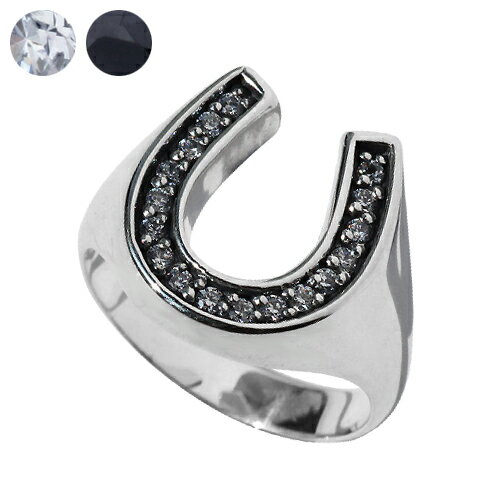 \11/25限定P10倍&10%OFFクーポン/Binich(ビニッチ) ベーシックホースシュージルコニアリング メンズ 指輪 メンズ 馬蹄 シルバー925 ア...