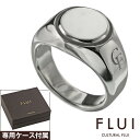 FLUI(フルイ) リング メンズ 指輪 ブランド ラウンド シグネット リング シンプル シルバー925 アクセサリー 印台 サークル 円形 CULTURAL FLUI カルトラルフルイ [シルバーリング]