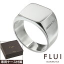 ＼10%OFFクーポン配布／FLUI(フルイ) リング メンズ 指輪 ブランド スクエア シグネット リング シンプル シルバー92…