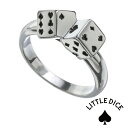 \割引クーポン/LITTLE DICE(リトルダイス) リング メンズ ブランド ダブル ダイス トランプ リング メンズ 指輪 メンズ シルバー925 アクセ...