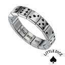 楽天シルバーアクセサリーBinichLITTLE DICE（リトルダイス） リング メンズ ブランド トランプ ダイス ライン リング メンズ 指輪 メンズ シルバー925 アクセサリー サイコロ[シルバーリング]