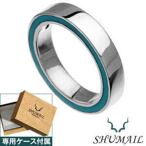 SHUMAIL(シュメール) サイドラインターコイズリング ブランド アクセサリー 指輪 メンズ シルバー925[シルバーリング]