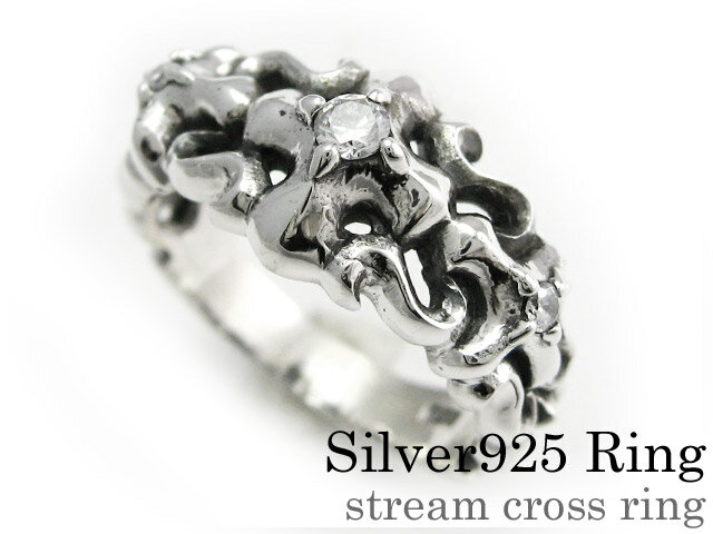 ＼11/15限定P10倍／Binich(ビニッチ) 【在庫限り】ストリームクロスリング メンズ 指輪 メンズ シルバー925 アクセサリー[シルバーリング]