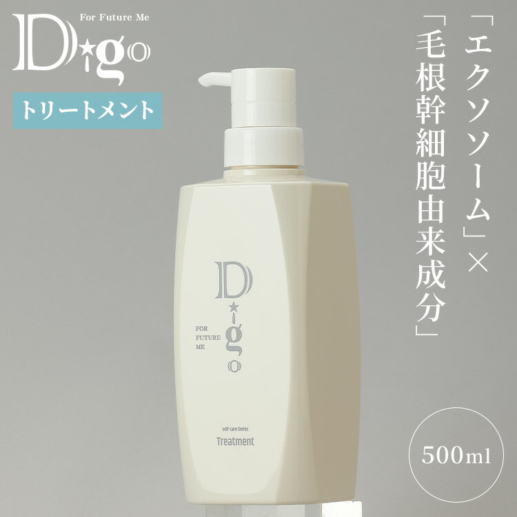 【クーポン発行中】【数量限定おまけ付】Digo トリートメント 500ml 単品 ディーゴ 日本産 国産 ヘアトリートメント コンディショナー ヘアケア エクソソーム ヒト臍帯血細胞順化培養液 ヒトサイタイ血由来幹細胞エクソソーム