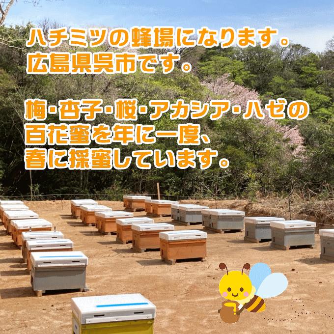 百花ピュアハニー呉(くれ) 300g はちみつ ハチミツ 蜂蜜 百花