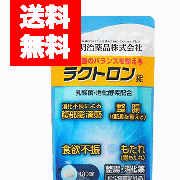 【メール便/送料無料】指定医薬部外品明治薬品　ラクトロン錠　60錠