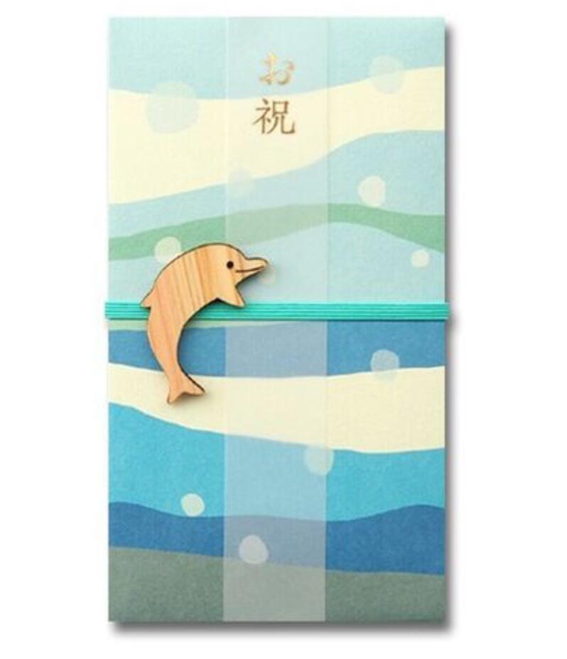 【メール便/送料無料】祝儀袋 【koyoriya 】 ZOO イルカ金封 いるか 海豚 TEN