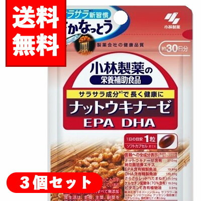 【メール便/送料無料】3個セット小林製薬の栄養補助食品ナット