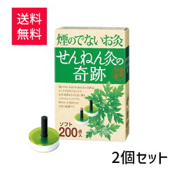 【2個セット】煙の出ないお灸せんねん灸の奇跡 ソフト 200点