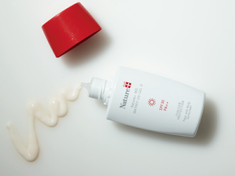 【コ】ナチュール＋ MDウォータリーUVゲルR　80ml【SPF30 PA++】 ジェルニック ナユタ Nature 日焼け止め 紫外線対策 高保湿 無香料 無着色 石油系界面活性剤・鉱物油・アルコール不使用 石けんで落とせる