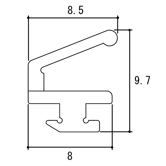 三協アルミ 補修部品 気密材 パッキン マディオ WB6955