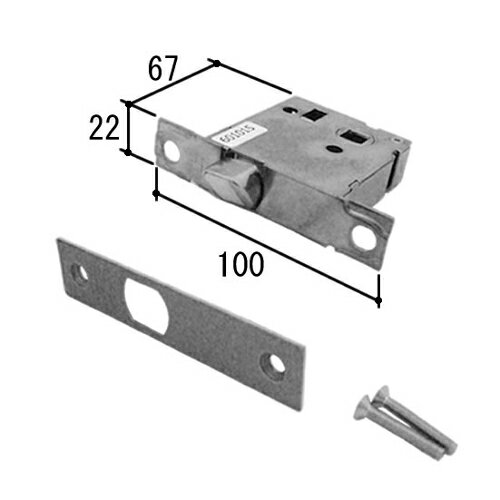 GOAL LY 三協立山アルミ 浴室ドア 錠ケース WD1062-1