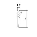三協アルミ ドア 気密材 パッキン 補修部品 WD1493