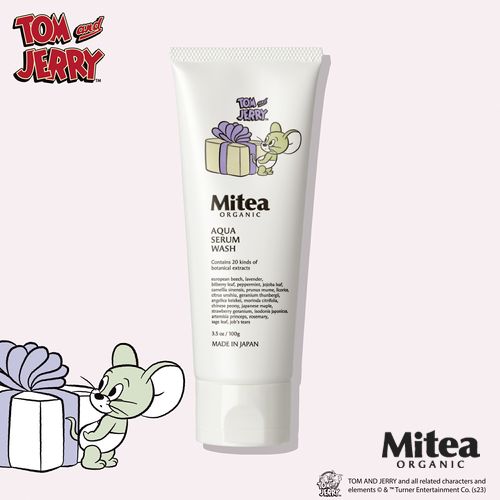 【全品ポイント5倍】 【公式】＜数量限定・トムとジェリー デザイン＞【Mitea ORGANIC】アクアセラムウォッシュ（美容クレイ洗顔） ミティアオーガニック [ 炭 クレイ 毛穴 黒ずみ 角栓 洗顔料 しっとり ]のサムネイル