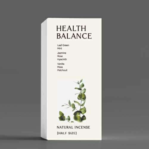 ビープル Biople【NATURAL INCENSE】観音正寺 HEALTH BALANCE（ハーフサイズ）| リーフグリーン 香 お香 微煙 煙が出にくい 天然白檀 天然 白檀 ジャスミン ヒヤシンス バニラ