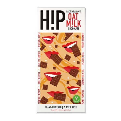 H!P CHOCOLATESalted Caramel Oat Milk Chocolate Bar 70g | ҥåץ祳졼    祳졼 ۻ ե ץ쥼 ץեȥ졼 祳  