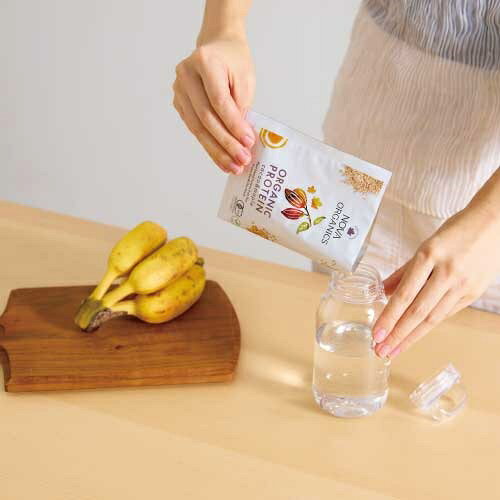 【ポイント5倍】【NOVA ORGANICS】オーガニックプロテイン カカオ&メープル 1回分(21g) | オーガニック プロテイン 個包装 鉄分 ダイエット チアシード 美容 筋肉 タンパク質 食物繊維 グルテンフリー 置き換え 運動 biople-10007110 Biople サンプル画像2