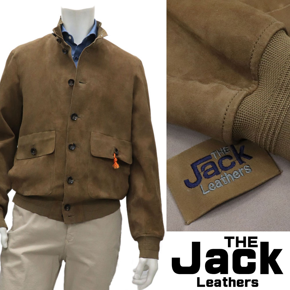 THE JACK Leathers ザ・ジャックレザー スプリングレザー ヴァルスター型ブルゾン メンズ 春夏秋 本革 レザージャケット 革ジャン 極薄0.3mmレザー 春レザー【送料無料】108000-NS