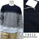 V NECK ≪ブイネック≫　イタリアブランド イタリア製 クルーネック セーター ストレッチ　メリノウール　ニット メンズ 無地 ≪丸首　グレー　ネイビー　紺　グラデーション　大きいサイズも≫33000-MTR