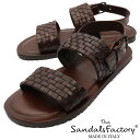 The Sandals Factory ≪ザ・サンダルズファクトリー≫ イタリアブランド NuovoNicar イタリア製 イントレチャート レザー バックスト...