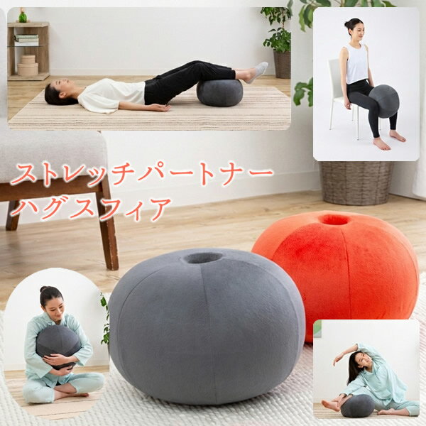 ストレッチパートナー ハグスフィア (送料無料) エクササイズ ストレッチ 筋トレ 脱力 振動マシン リフ..